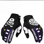 GUANTES NEGROS Y MORADOS