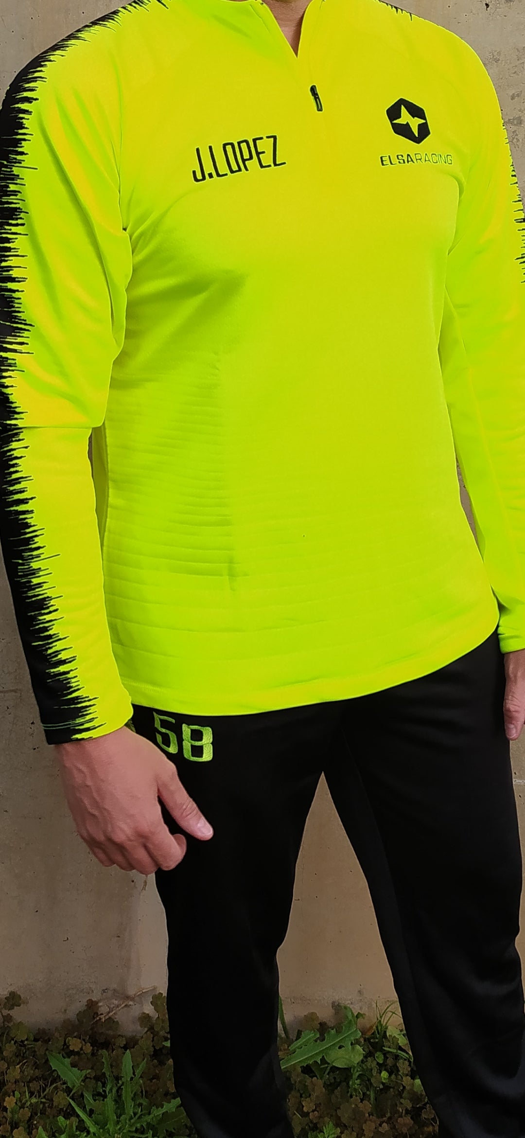 CHANDAL AMARILLO FLUOR NEGRO ELSA RACING